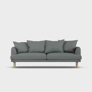 1898 Sjövik sofa Caleido Grey 1240-witgeoliede eiken, 3-zits