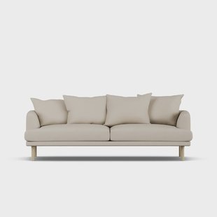 1898 Sjövik sofa Jump Beige 1956-witgeoliede eiken, 3-zits