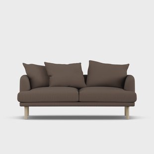 1898 Sjövik sofa Jump Brown 1955-witgeoliede eiken, 2,5-zits