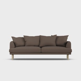1898 Sjövik sofa Jump Brown 1955-witgeoliede eiken, 3-zits