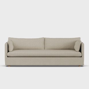 1898 Linnevik sofa Bern beige 0341-witgeoliede eiken, 4-zits, met rok
