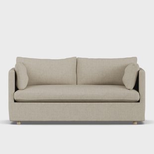 1898 Linnevik sofa Bern beige 0341-witgeoliede eiken, 2-zits, met rok