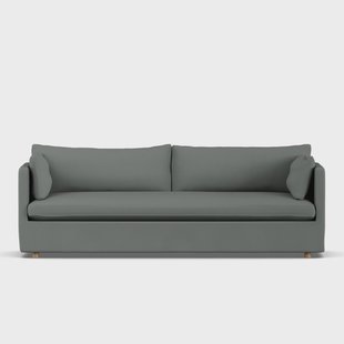 1898 Linnevik sofa Caleido grey 1240-witgeoliede eiken, 4-zits, met rok