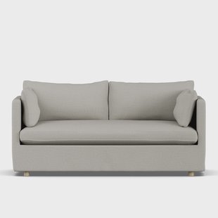 1898 Linnevik sofa Same Grey 6673-witgeoliede eiken, 2-zits, met rok