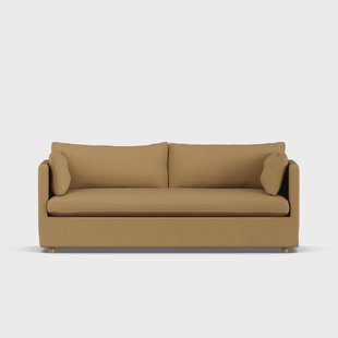 1898 Linnevik sofa Same Ochre 6676-witgeoliede eiken, 3-zits, met rok
