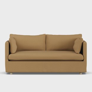 1898 Linnevik sofa Same Ochre 6676-witgeoliede eiken, 2-zits, met rok