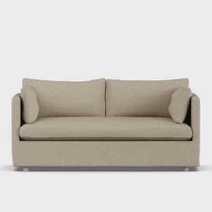 1898 Linnevik sofa Same Sand 6672-witgeoliede eiken, 2-zits, met rok