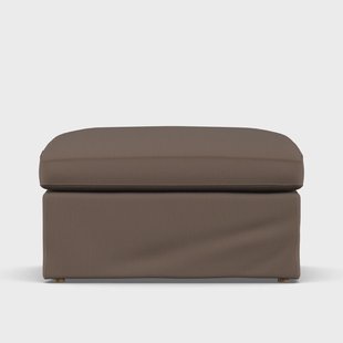 1898 Linnevik voetenbank Jump Brown 1955-witgeoliede eiken, met rok