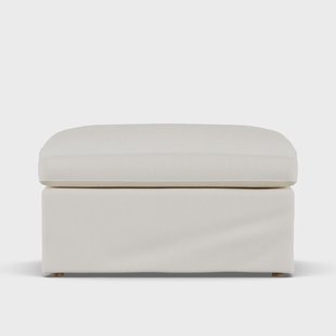 1898 Linnevik voetenbank Jump Off White 1954-witgeoliede eiken, met rok