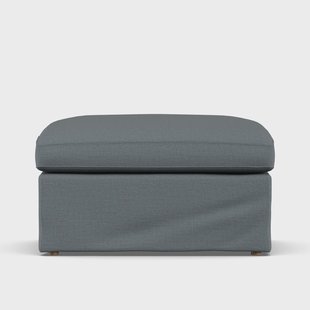 1898 Linnevik voetenbank Same Blue 6678-witgeoliede eiken, met rok