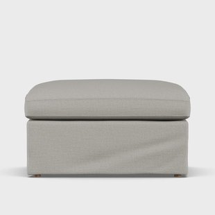 1898 Linnevik voetenbank Same Grey 6673-witgeoliede eiken, met rok