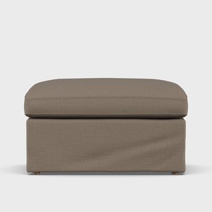 1898 Linnevik voetenbank Same Mole 6674-witgeoliede eiken, met rok