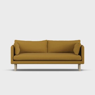 1898 Linnevik sofa Luiza Mustard 3972-witgeoliede eiken, 3-zits