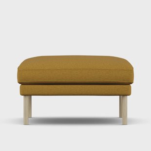 1898 Linnevik voetenbank Luiza Mustard 3972-witgeoliede eiken