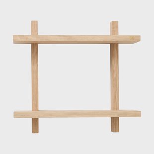 Andersen Furniture Treat wandplank dubbel Oak, 34x12x34 cm
