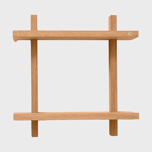 Andersen Furniture Treat wandplank dubbel Oiled Nature Oak, 34x12x34 cm