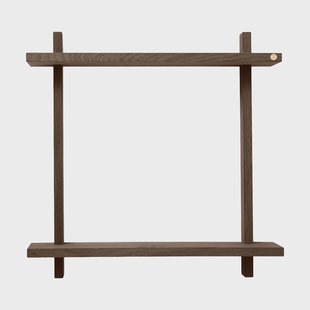 Andersen Furniture Treat wandplank dubbel Smoked Oiled Oak, 50x12x50 cm