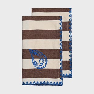 Byon Bubba stoffen servet 45x45 cm 2-pack Oyster