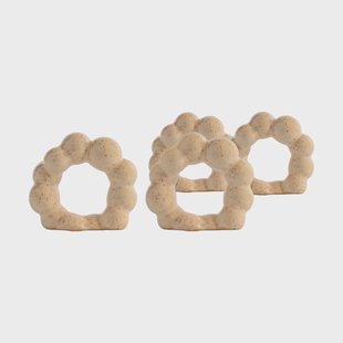 Byon Porto servetring 4-pack Beige