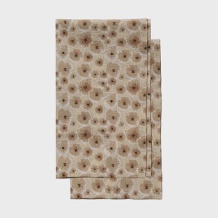 Sagaform Edith keukendoek 50x70 cm 2-pack Gemêleerd beige