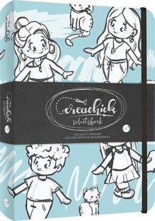 CreaChick Schetsboek BLUE