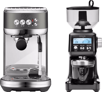 Sage The Bambino Plus Black Stainless + Koffiemolen
