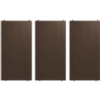 String Furniture Schappen set van 3 - dark brown - 58 x 30 cm