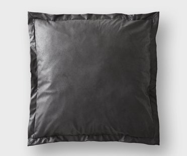 DELIFE Sierkussen Sirpio 70x70 imitatieleer vintage antraciet