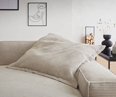 DELIFE Sierkussen Sirpio 70x70 corduroy beige