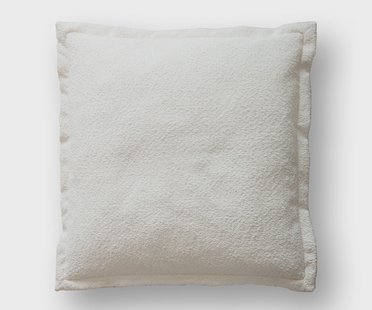 DELIFE Sierkussen Sirpio 70x70 bouclé crème-wit