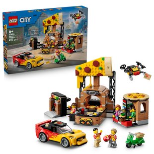 LEGO City - Pizzacentrale met voertuigen 60496