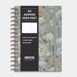 Ringband Agenda 2026-2027 A5 Weidebloemen