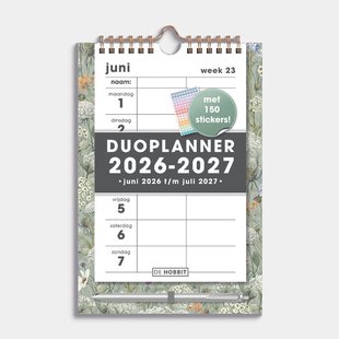 Duoplanner 2026-2027 A5+ Weidebloemen