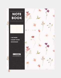 Notitieboek A5+ Washed Kraft Aquarel Bloemetjes