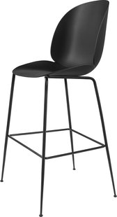 Gubi Beetle Bar Stoel - zwart - mat zwart - 63 cm