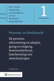 De persoon, afstamming en adoptie, gezag en omgang, levensonderhoud