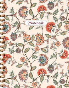 Vintage Florals spiraalboek groot (lijnen) / Vintage Florals notebook Carnet à spirale (ligné)