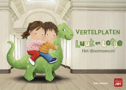 Vertelplaten. Luuk en Lotje. Het dinomuseum