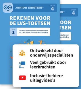 Rekenen voor de LVS-toetsen set - Deel 1 en 2 - Groep 4