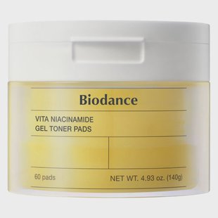 Biodance Vita Niacinamide Gel Toner Pads 60pcs (140 g)