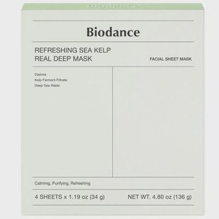 Biodance Refreshing Sea Kelp Real Deep Mask (4 pcs)