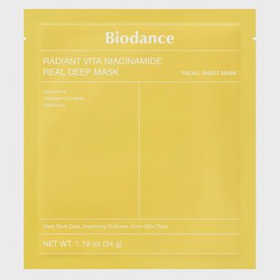 Biodance Radiant Vita Niacinamide Real Deep Mask (1 pcs)