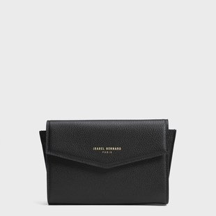 Isabel Bernard Honoré Lina Zwarte Clutch Met Afneembare Schouderketting voor dames