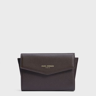 Isabel Bernard Honoré Lina Donkerbruine Clutch Met Afneembare Schouderketting voor dames