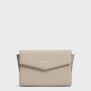 Isabel Bernard Honoré Lina Beige Clutch Met Afneembare Schouderketting voor dames