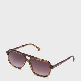 Isabel Bernard La Villette Camille bruine tortoise aviator zonnebril met bruine glazen voor dames