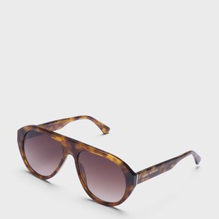 Isabel Bernard La Villette Mila bruine tortoise aviator zonnebril met bruine glazen voor dames