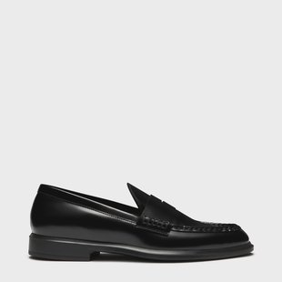 Isabel Bernard Vendôme Blandine zwarte loafers van spazzolato leer voor dames