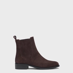 Isabel Bernard Vendôme Chey Bruine Suède Chelsea Boots van Kalfsleer voor dames