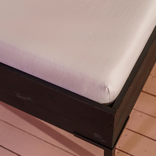 Sale - Kayori Biologisch Shizu -Splitmatras Hoeslaken-Perkal-160/200-210-Zilvergrijs